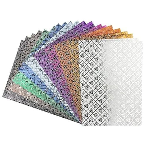 Ideen mit Herz Effekt-Papier, Rosen-Design, metallic, DIN A4, 128g/m², 20 Blatt | Bastelpapier, Glitzerpapier | für Grußkarten, Scrapbooking, DIY, Karten, Basteln, Dekoration
