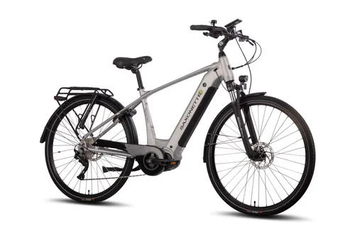 SAXONETTE E-Bike Trekkingrad Quantum Sport - 10 Gang Shimano, Mittelmotor, 540 Wh - E-Bike für Damen und Herren mit kraftvollem 250 W Mittelmotor und 540 Wh Akku für lange Touren. Optimale Ergonomie und zuverlässige Shimano Scheibenbremsen sorgen für Sicherheit und Fahrkomfort.