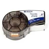 Brady M21-500-499 Tape for Lab Pal, 12.7 mm, White Cloth in schwarz von Brady