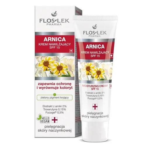 Arnica krem nawilżający SPF15 do skóry naczynkowej 50ml Floslek 5905043003931
