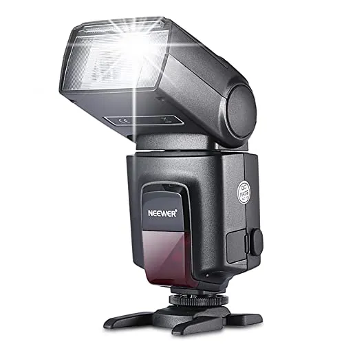 Neewer TT560 Kamera Blitz Speed Light für Nikon, Canon & mehr - Blitzgerät für Nikon, Canon, Pentax und Olympus mit hoher Leistung und vielseitiger Einsatzmöglichkeiten für beeindruckende Fotos.