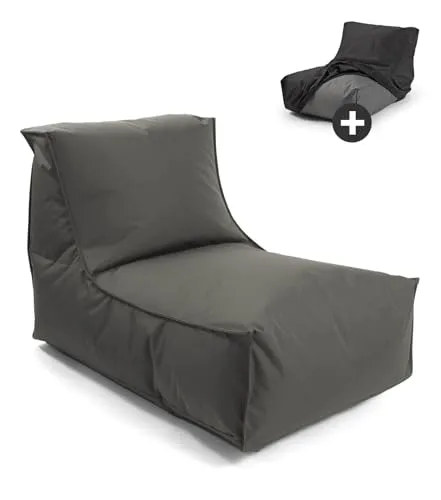 mokebo® Sitzsack 'Der Sundowner' mit Schutzhülle - Sitzsäcke für Kinder & Erwachsene, wasserabweisend und ergonomisch anpassbar für optimalen Komfort, ideal für Indoor & Outdoor Nutzung.