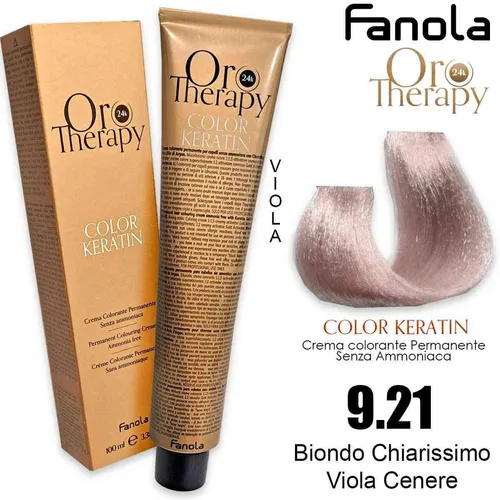 Tönung Haare 9.21 Blond Beige Pearl Fanola Therapy Keratin 100ml