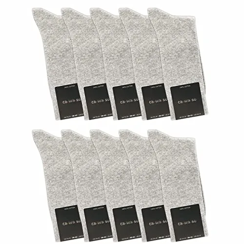 Produktbild ca·wa·so Herren Socken aus 100% Baumwolle | Komfortable Freizeitsocken im 10er-Set