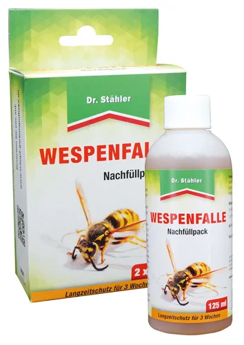 Dr. Stähler Wespen-Köderfalle Nachfüllpack 2x125ml Wespenfalle Lockstoff Falle