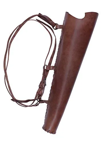 Battle-Merchant Köcher aus Leder, braun von Battle-Merchant