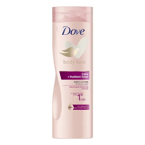 17,83€/L- 6x Dove Bodylotion Body Love mit Serum - Care & Radiant Glow - 400ml