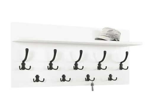 designimpex Garderobenpaneel Design Garderobe 90 x 40 cm Weiß matt