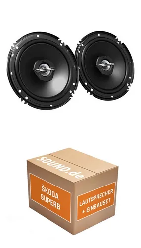 JUST SOUND Einbauset für JVC CS-J620X Lautsprecher im Skoda Superb II Typ 3T - Komplettset für den Austausch der Lautsprecher in Ihrem Skoda Superb II Typ 3T (2013-2015) mit JVC CS-J620X. Einfacher Einbau dank Adapterringen und Stromdieben für eine optimale Verbindung.