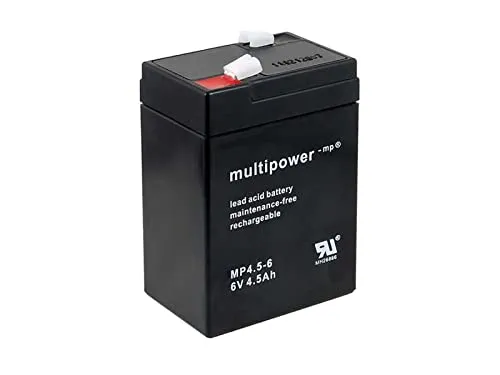 akku-net Ersatzakku für Lampe Johnlite Staubsauger Halogen Lampe 6V 4,5Ah (ersetzt auch 4Ah 5Ah), 6V, Lead-Acid