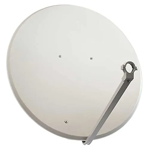 SkyRevolt SRS100 Satellitenschüssel 100cm - SAT-Antenne mit 100 cm Stahlspiegel in Hellgrau, ideal für digitalen Sat-Empfang in bester Qualität – UltraHD 4K UHD und HDTV. Robuste Bauweise mit korrosionsgeschützten Komponenten für dauerhafte Stabilität.