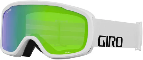 GIRO ROAM Schneebrille 2025 - Weiß/Loden/Yellow - Snowboardbrille mit EXV-Technologie für ein maximales Sichtfeld, Anti-Fog-Beschichtung und zusätzlicher Ersatzscheibe für alle Wetterbedingungen.
