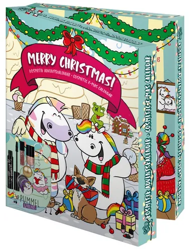 Pummel & Friends Spielzeug-Adventskalender - Adventskalender mit bunten Kosmetik- und Accessoires-Überraschungen für jeden Tag, perfekt für kleine Beauty-Fans!