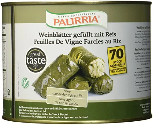 Palirria Weinblätter gefüllt mit Reis, 1er Pack (1 x 2.1 kg)