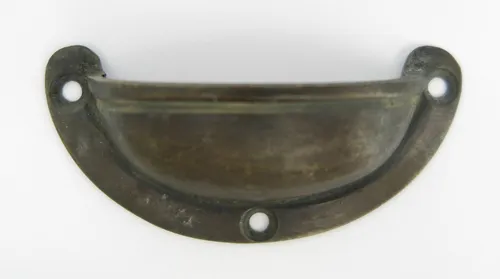 Muschelgriff Möbelgriff Schrankgriff Schubladengriff Messing Beschlag