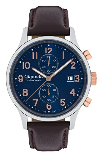 Gigandet Herren-Armbanduhr Chronograph Quarz Analog Skyscraper G49-001 - Elegante Armbanduhr mit TMI Chronographen-Uhrwerk, wasserdicht bis 50m, robustem Edelstahlgehäuse und kratzfestem Glas – perfekt für stilbewusste Herren.
