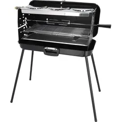 BERGER Camping Gasgrill Klappbar | Tragbarer Koffergrill mit 3 Brennern