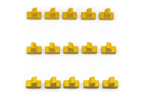 Waldfelsen Spiel – Holz-Figuren Spielfiguren Ersatz passend für Die Siedler von Catan, Spielmaterial, Verschiedene Farben