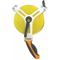 IRONSIDE 150230 Maßband Fiberglas 50m - Messgeräte mit einem 50 m langen, robusten Fiberglasband, ideal für präzise Messungen in Bau und Handwerk.