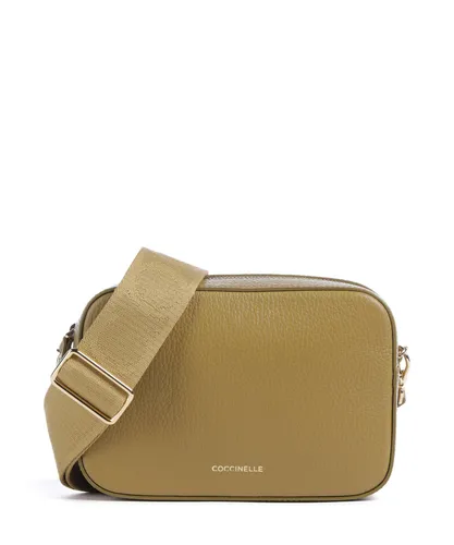 Coccinelle Tebe Umhängetasche Leder 18 cm braun - Elegante Umhängetasche aus hochwertigem Leder, ideal für modebewusste Frauen. Mit verstellbarem Riemen und sicherem Verschluss – der perfekte Begleiter für jeden Anlass.