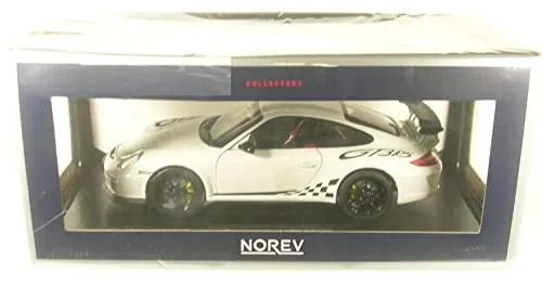 Norev 476.404,9 cm 1: 18 weiß und schwarz Trim 2010 Porsche 911 GT3 RS Modell Auto