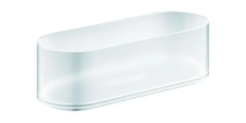 GROHE Seifenschale ohne Halterung | Glas klar - Toilettenpapierhalter mit GROHE Starlight Oberfläche für langlebige Qualität und zeitloses Design, ideal für jedes Badezimmer.