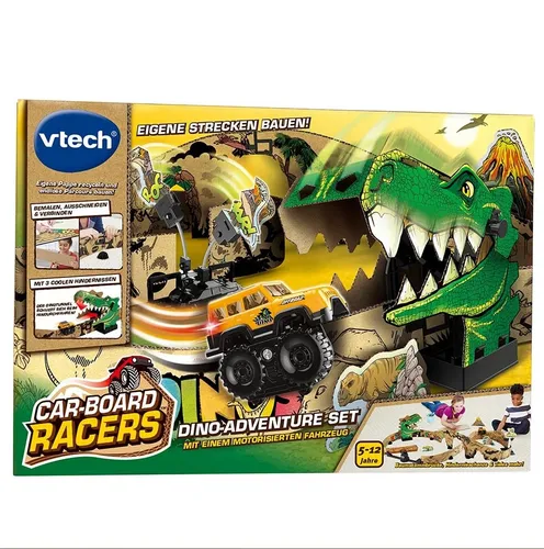 VTECH CAR-BOARD RACERS DINO-ADVENTURE SET  NEU OVP