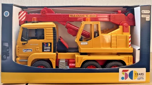 bruder BAUFAHRZEUGE M. FUNKTION MAN TGA Kran-LKW - Sonstige, detailgetreues Modell eines MAN TGA Kran-LKW mit funktionierendem Kranarm – ideal für kreative Baustellenabenteuer!