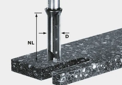 Festool Nutfräser-Wendeplatten HW S12 D14/45 WM - Präzise Fräsarbeiten - Zubehör für Elektrowerkzeug mit sofort einsatzbereiten Wendeplatten für exakte Fräsbilder und hohe Präzision bei Eckverbindungen.