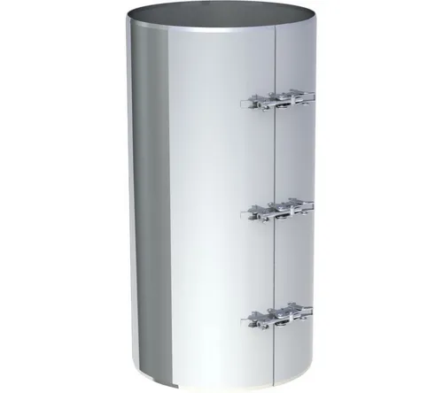Jeremias DW-ECO 2.0 Klemmband 130mm – doppelwandiges Edelstahl-Abgassystem - Hochwertiges doppelwandiges Abgassystem mit 25 mm Wärmedämmung. Ideal für die Verbindung von Schornsteinrohren, CE-zertifiziert und für hohe Temperaturen ausgelegt.
