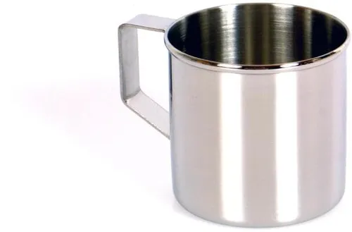 BasicNature Zebra Edelstahlbecher, 0,25L