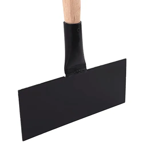 BAUSTER® Eisscharre mit HolzStiel Eisstößer Eiskratzer Scharre Stoßscharre Bodenschaber Flächenschaber schnelle Eiszapfenentfernung