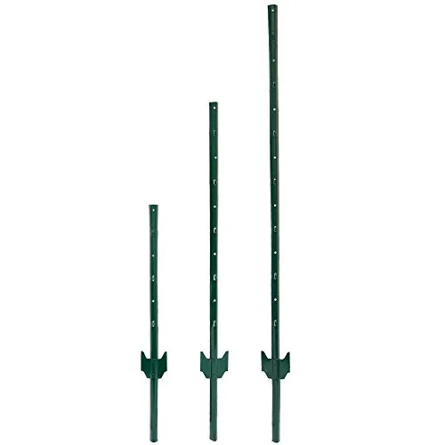 Niederberg Metall Zaunpfahl 105cm Zaunpfosten Pfahl Pfosten für Maschendraht-Zaun