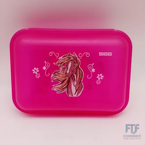 SIGG - Kinder Brotdose 1L - Viva Lunchbox Horse & Flower - Federleicht - Spülmas