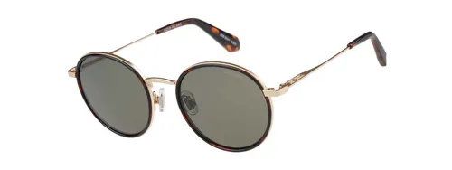 Superdry Runde Sonnenbrille Unisex SDS 5041 Gold-Braun von Superdry