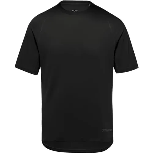 Gore Herren Everyday Solid Shirt schwarz - Herren-Shirts, atmungsaktives Kurzarmshirt aus langlebiger Kunstfaser für optimalen Komfort und vielseitige Kombinationsmöglichkeiten.