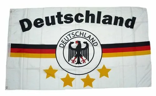 Flagge / Fahne Deutschland 4 Sterne Streifen Hissflagge 90 x 150 cm