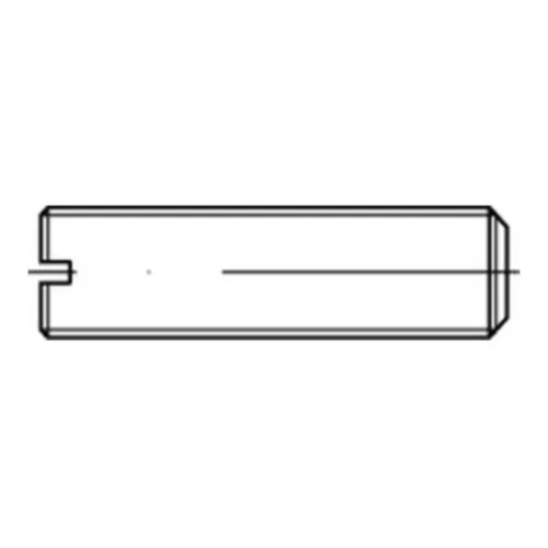 Gewindestift DIN 551, M12 x 50mm - Stahl verzinkt - Eisenwaren - Hochwertiger Gewindestift mit Schlitz und Kegelkuppe, ideal für präzise Befestigungen in anspruchsvollen Anwendungen.