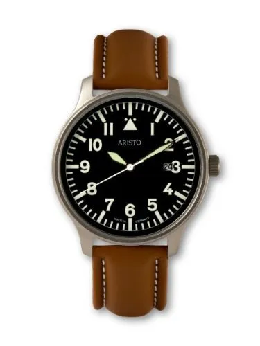 ARISTO Fliegeruhr 3H84 mit Lederarmband