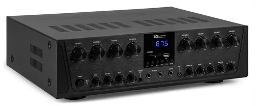 POWER DYNAMICS PV280BT 8-Kanal Multimedia Verstärker - Verstärker & Vorverstärker mit 800 W Leistung, ideal für Karaoke und Multimedia-Anwendungen. Unterstützt Bluetooth, USB und SD für vielseitigen Musikgenuss.