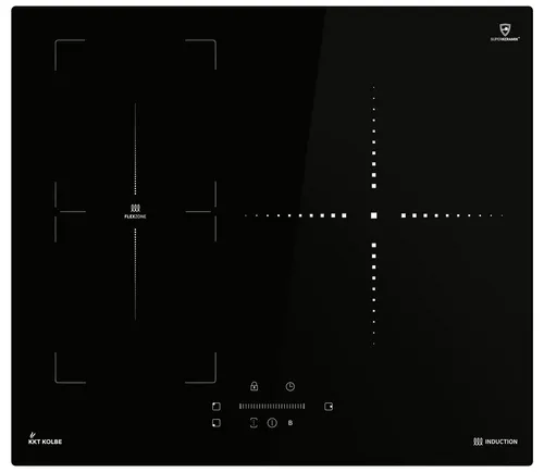 KKT KOLBE Induktionskochfeld 60 cm - Autarkes Kochvergnügen - Kochfelder: 60 cm Induktionskochfeld mit 3 Zonen, Schnellaufheizung und präziser Temperaturregelung in 9 Stufen für effizientes Kochen.