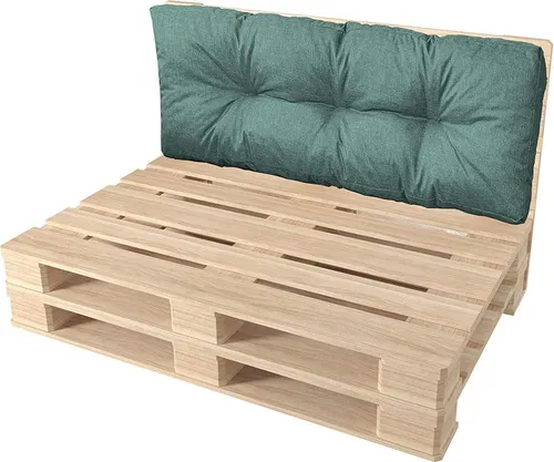 Pillows24 - Palettenkissen wasser- und UV-beständig - Rückenkissen | Polster für Europaletten 120x80 - Palettenmöbel - Outdoor/Indoor, Türkis