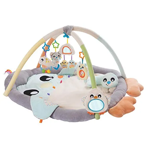 Playgro Krabbeldecke Pinguin - Babykrabbeldecke - Krabbeldecke - Spieldecke - Krabbelmatte - Babymatte - Babydecke - farbig