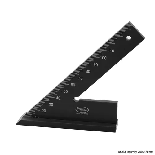 STEINLE 6319 Alu Aluminium Spitz Winkel Anschlagspitzwinkel 45° 120 x 80 mm