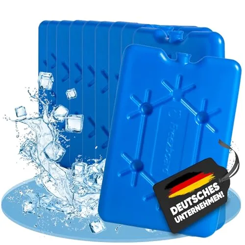 NEMT 10x Flacher Kühlakku 200 ml Kühlakkus 11 x 16,5 x 1,5 cm Kühlelemente Kühltasche Kühlbox