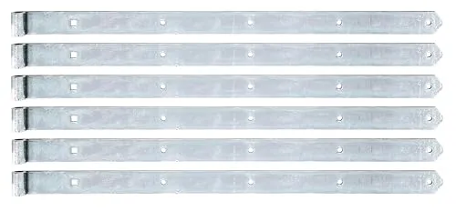 Alberts 845407 Ladenband, Silber - Robustes Ladenband aus galvanisch verzinktem Stahl für präzise Tür- und Torbefestigungen. Ideal für Gartentore und Fensterläden, bietet es hohe Stabilität und Langlebigkeit.