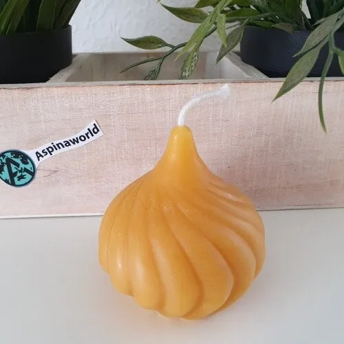 Bienenwachskerze Spiralen Kerze 6 cm - Kerze aus Bienenwachs