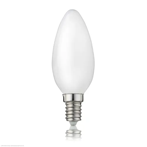LED Birne Glühlampe Leuchtmittel C35 Lampe E27 Warmweiß 2700 K 4 W matt 1 Stück