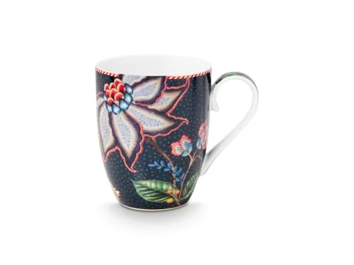 Pip Studio Berry Blues Flower Henkelbecher blau 350ml