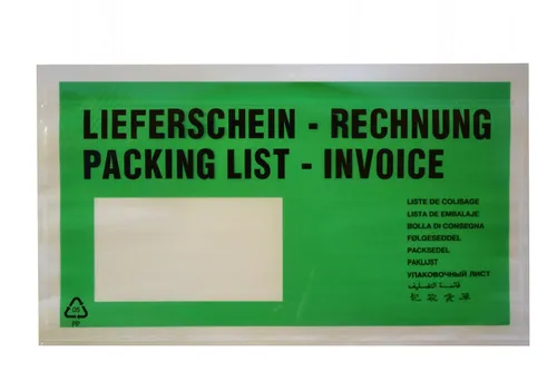 Lieferscheintaschen DIN lang